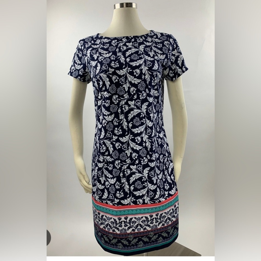 Banana Republic Floral Hem Shift Petite Dress